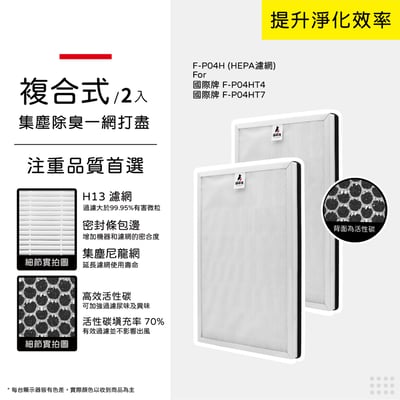 【蟎著媽】濾網 適用 Panasonic 國際牌 F-P04HT4 F-P04HT7 F-P04H 空氣清淨機10
