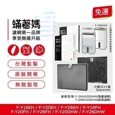 蟎著媽 濾網 適 國際牌 F-Y16EH Y16FH Y20EH Y20FH Y20DHW Y26EH Y26FH 除濕機 濾網1