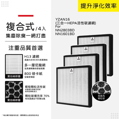 蟎著媽 濾網 適用 東元 NN-2803BD NN2803BD NN-1601BD NN1601BD 空氣清淨機12