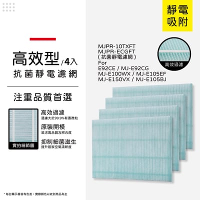 蟎著媽 適用 Mitsubishi 三菱 除濕機 MJ-E100WX MJ-E92CG MJ-E105BJ MJ-E150VX 抗菌靜電濾網11