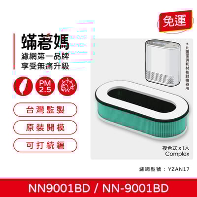 蟎著媽 濾網 適用 Teco 東元 NN9001BD NN-9001BD YZAN17 空氣清淨機1