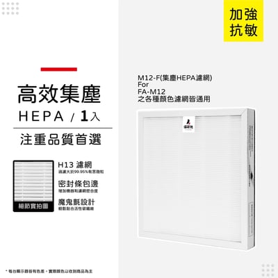 蟎著媽 濾網 適用 3M 淨呼吸 超舒淨型 空氣清淨機 FA-M12 M12-F11