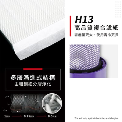 【蟎著媽】濾網 適用  Dyson 戴森 吸塵器 V10 SV12 後置濾網 台美版本 長版5