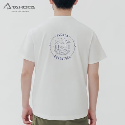 TAKODA Tipi 男純棉短袖印花系列-露營去 男款 兩色9