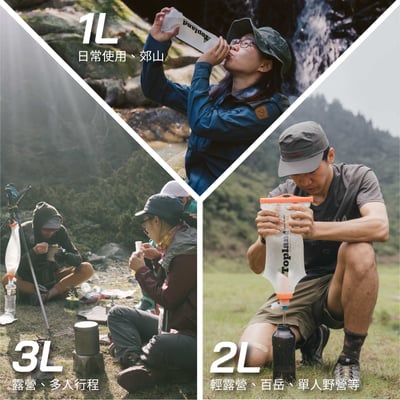 Topland 行動濾水器 1000ml、2000ml、3000ml（基本款升級大全配）13