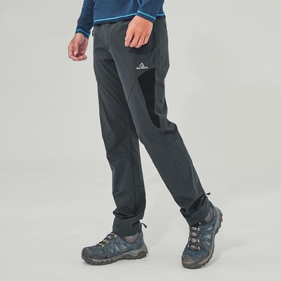 TAKODA 輕量彈性吸濕排汗速乾長褲 男款 黑色8