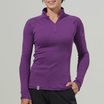 TAKODA  Maka 套頭拉鍊刷毛保暖衣 女款 黑/紫/灰/大地棕 四色6