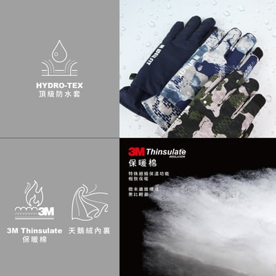WELL FIT 輕量觸控防水保暖手套 - 四色 NEW4