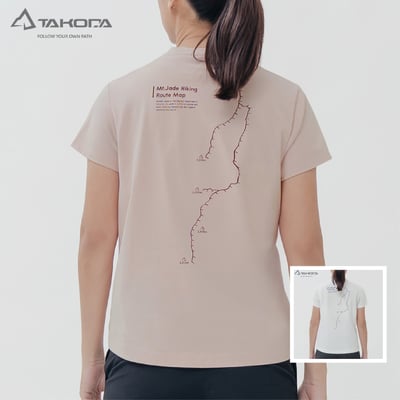 TAKODA Tipi 女純棉短袖印花系列-玉山 女款 兩色1