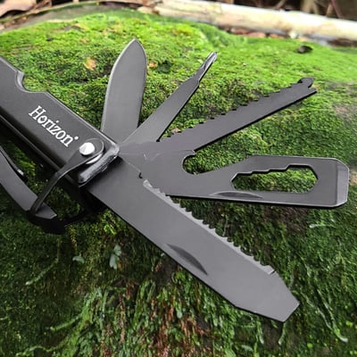 Horizon 天際線 黑化野人野外折疊刀/工具斧11