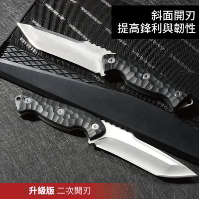 【二次開刃】登峰高硬度多功能户外求生刀 潛水刀 野營刀3