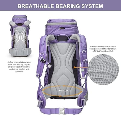 MOUNTAINTOP 50升抗撕裂登山包 附防雨罩 (MPA6818) 公司貨13