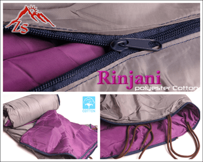 ZS Rinjani 夏秋氣候專用纖維棉睡袋【ZS-109】/露營/童軍/旅行/台灣公司貨/多件優惠3