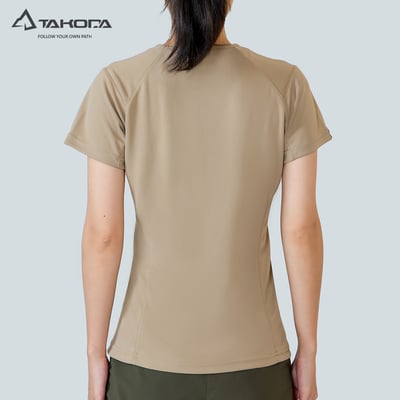 TAKODA  Ogle 環保機能短袖印花系列-369山莊 女款 兩色4