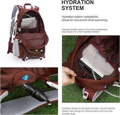 MOUNTAINTOP Unisex Backpack 40L 健行背包 附防雨罩 四色可選22