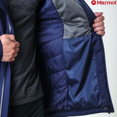 Marmot-Men's Solaris Jacket連帽GORE-TEX®防水透氣化纖保暖外套/藍色11