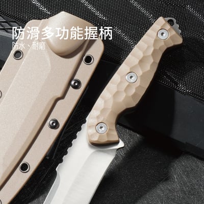 【二次開刃】登峰高硬度多功能户外求生刀 潛水刀 野營刀11