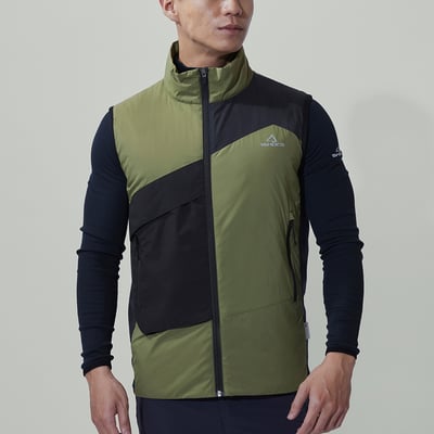 TAKODA  Okaga 輕量防風科技保溫棉登山背心 男款 橄藍綠/黑色 兩色2