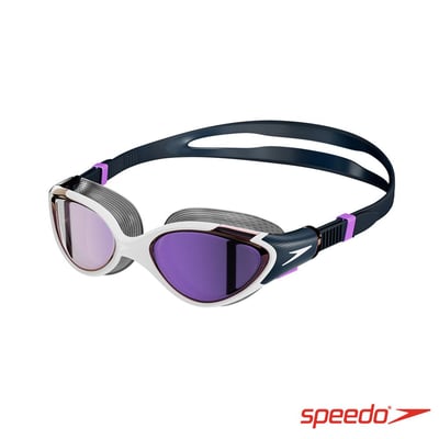 Speedo 女性 運動泳鏡 Biofuse2.0 鏡面 藍/紫 【小臉型適用】1