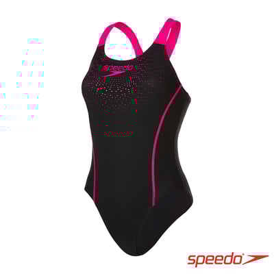 Speedo 女 運動連身泳裝 Gala Logo Medalist/三色可選3