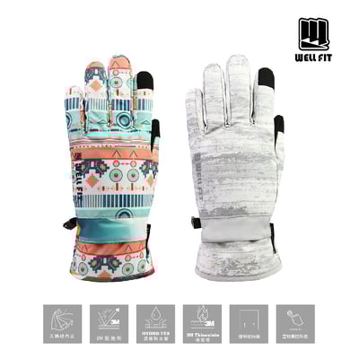 WELL FIT 輕量觸控防水保暖手套-兩色1