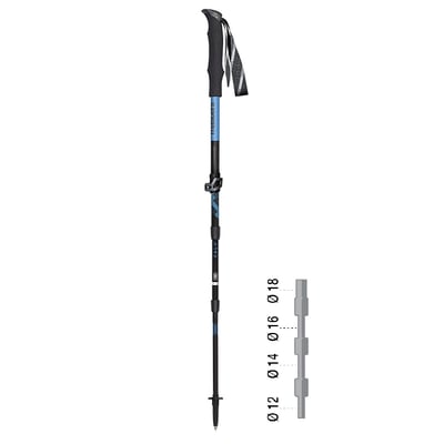 MASTERS Speedster Calu超短卡魯登山杖 碳纖維鋁合金複合材料 義大利製3