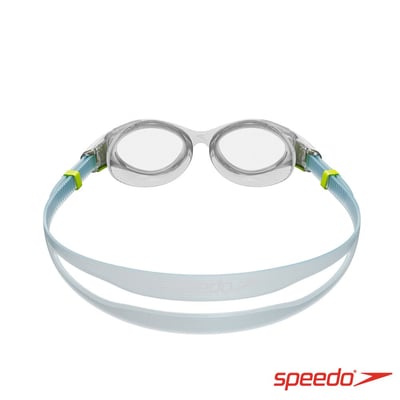 Speedo 女性 運動泳鏡 Biofuse2.0 白/藍 【小臉型適用】4