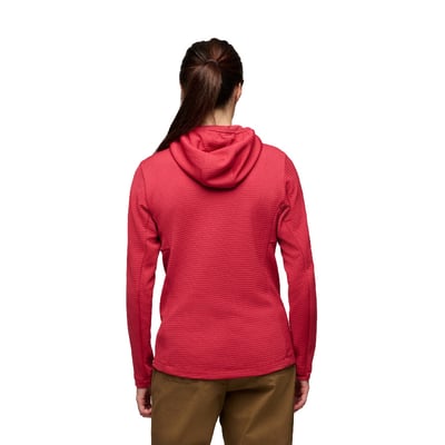 【Black Diamond】 W's Diverge Full Zip Hoody 女款保暖連帽外套 攀岩 休閒 外出 登山 跑步 礦物紅4