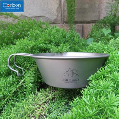 Horizon 天際線 純鈦野營雪拉碗 (300ml/450ml)│雪拉杯│露營碗│握柄牢固不彎折不燙手｜登山野營純鈦餐具│好物嚴選17