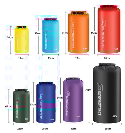 户外輕量防水收納袋 防水袋 裝備分類袋 背包防水內袋 5L 8L 12L 15L 25L2