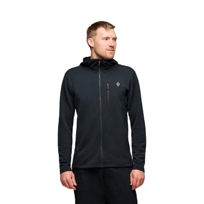 【Black Diamond】 Diverge Full Zip Hoody 保暖連帽外套 攀岩 休閒 外出 登山 跑步 黑色2