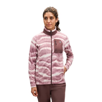 【Black Diamond】 W's Rift Full-Zip Fleece Jacket 女款刷毛保暖上衣 易洗 快乾 透氣 舒適 玫瑰岩2
