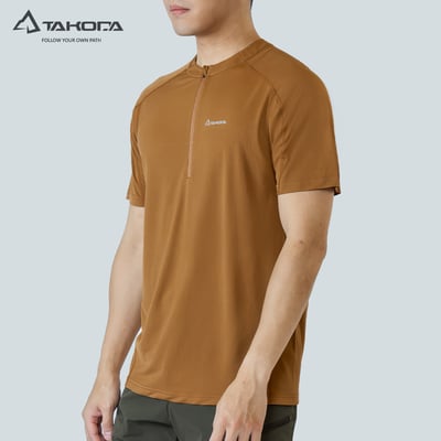 TAKODA Wi 環保機能輕量排汗半開襟短袖 男款 三色3