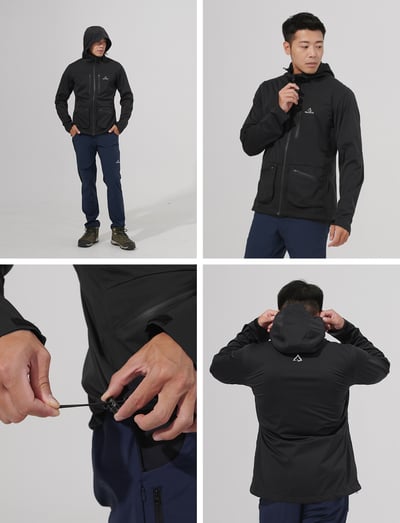 TAKODA Kinyan 彈性全防水降噪外套 男款 黑色12