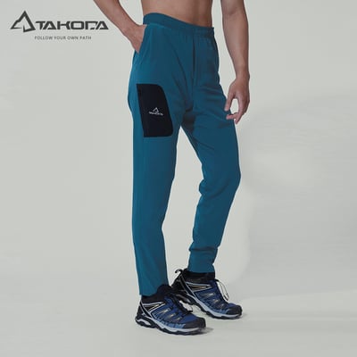 TAKODA 輕量彈性多功能快乾長褲 男款 黑色/午夜藍10