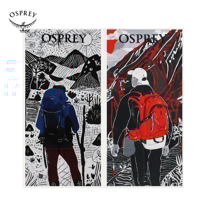 OSPREY小鹰户外魔術頭巾 男女適用 運動脖圍 面罩 防曬 透氣 焰影攀行/遠山之鷹1