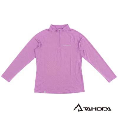 TAKODA Wi 環保機能速乾拉鍊長袖 女款 粉紫/淺藍/芥末黃5