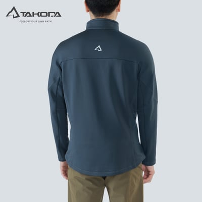 TAKODA Skan 厚版彈性刷毛套頭保暖衣 男款 兩色4