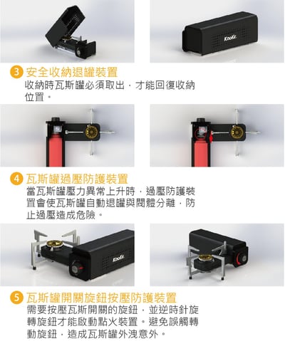 【KOOKE】 酷客炫卡爐  S-1火力加強版 2.8KW 黑/金11