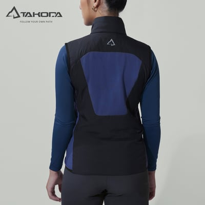 TAKODA  Okaga 輕量防風科技保溫棉登山背心 女款 黑色/軍綠 兩色4