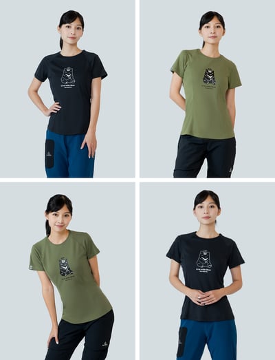 TAKODA Ogle 環保機能短袖印花系列-臺灣黑熊 女款 兩色14