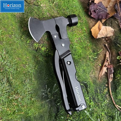 Horizon 天際線 黑化野人野外折疊刀/工具斧17