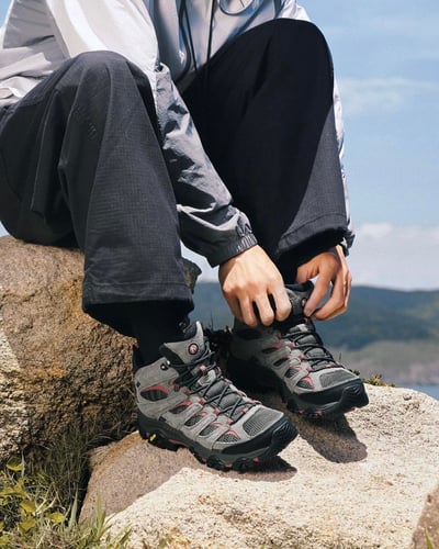 MERRELL MOAB 3 MID GTX 防水登山健行鞋 男款 灰色 (00005415)11