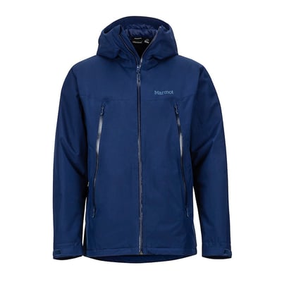 Marmot-Men's Solaris Jacket連帽GORE-TEX®防水透氣化纖保暖外套/藍色1