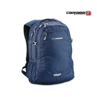 CARIBEE-College 電腦背包 30L 休閒/旅遊/防盜/台灣總代理 海軍藍1