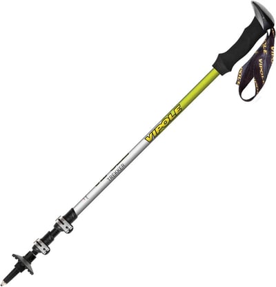 VIPOLE Trekker Violet鋁合金雙快調登山杖 果綠 /7075鋁合金/義大利製造/雙系統快扣+旋鈕/維修保固6