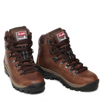 Olang LOGAN TEX TAN 全皮革高筒防水登山鞋 Vibram大底6