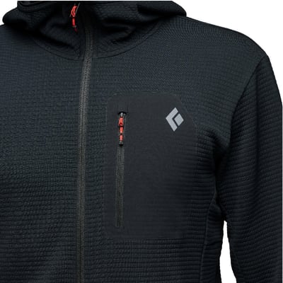 【Black Diamond】 Diverge Full Zip Hoody 保暖連帽外套 攀岩 休閒 外出 登山 跑步 黑色5