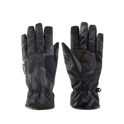 WELL FIT KEVLAR印花防水觸控通勤手套-東京灰/灰黑城市幾何3