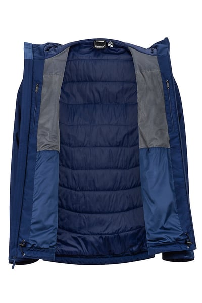 Marmot-Men's Solaris Jacket連帽GORE-TEX®防水透氣化纖保暖外套/藍色3